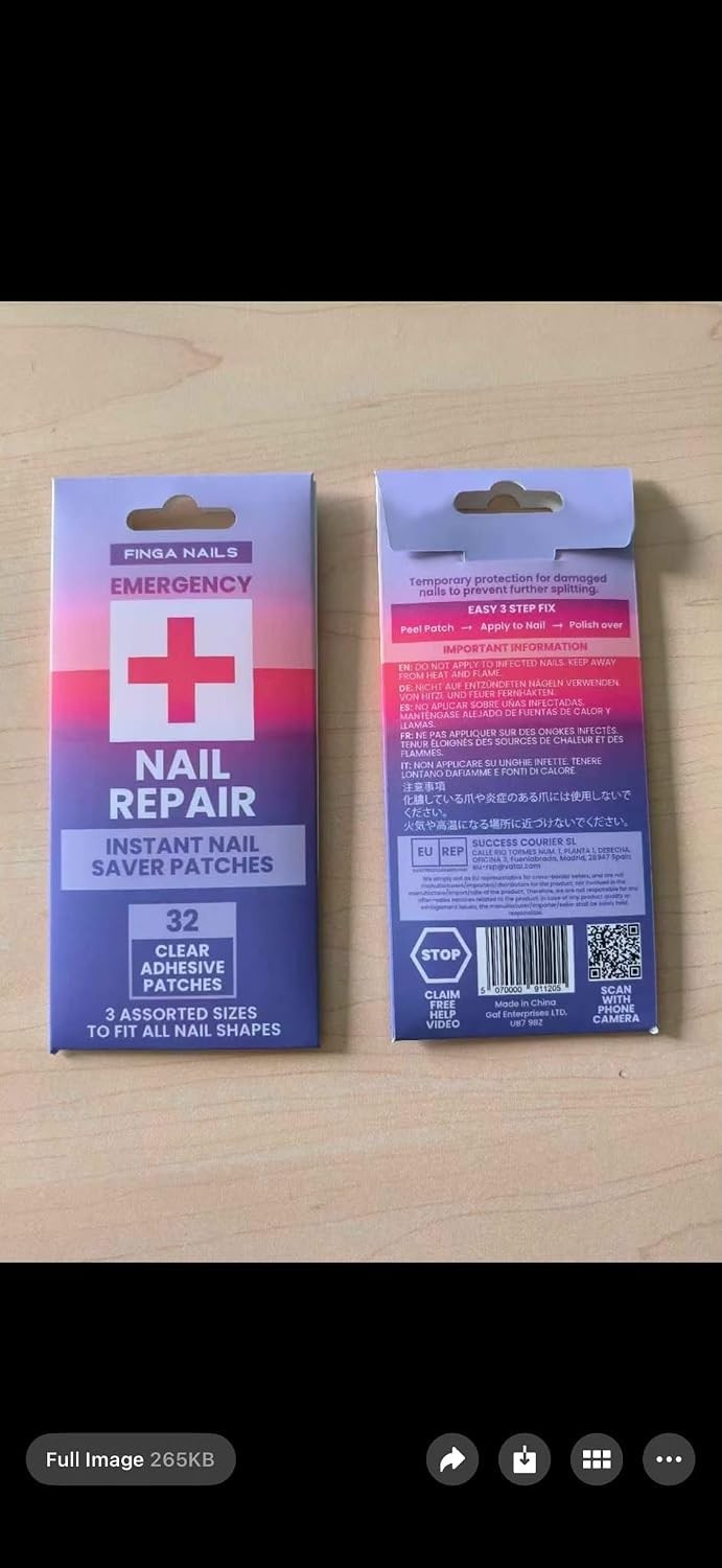 Nail Repair Patches – Clear Self-Adhesive Broken Nail Patches for Broken Fing…