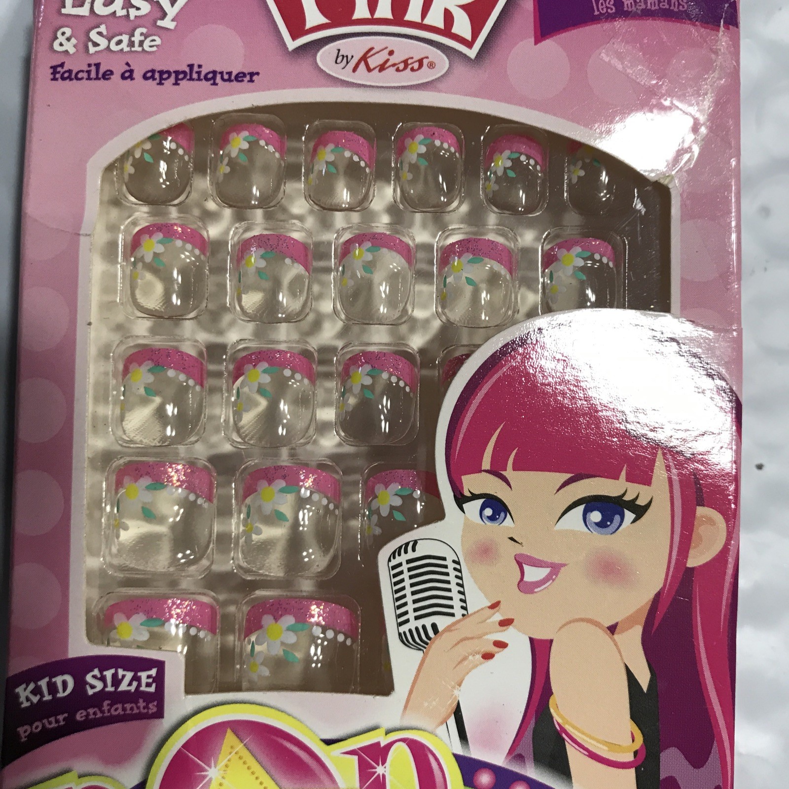 PINK by KISS Pop Princess 24 Sticker Nails 53491 PSP03 uns NIB