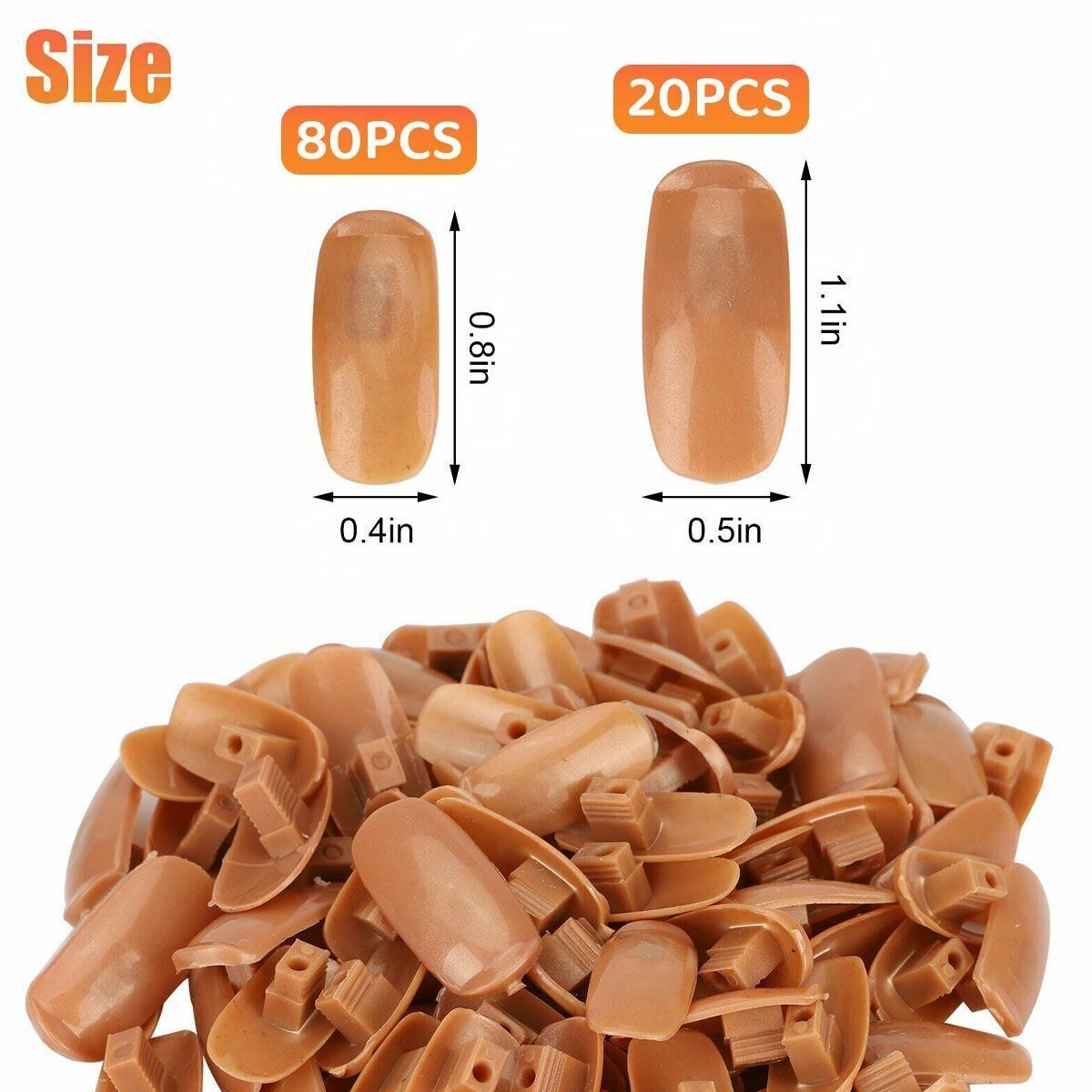 🔥 200Pcs False Nail Art Tips DIY Train Practice Manicure Tool Hand Removable 🔥