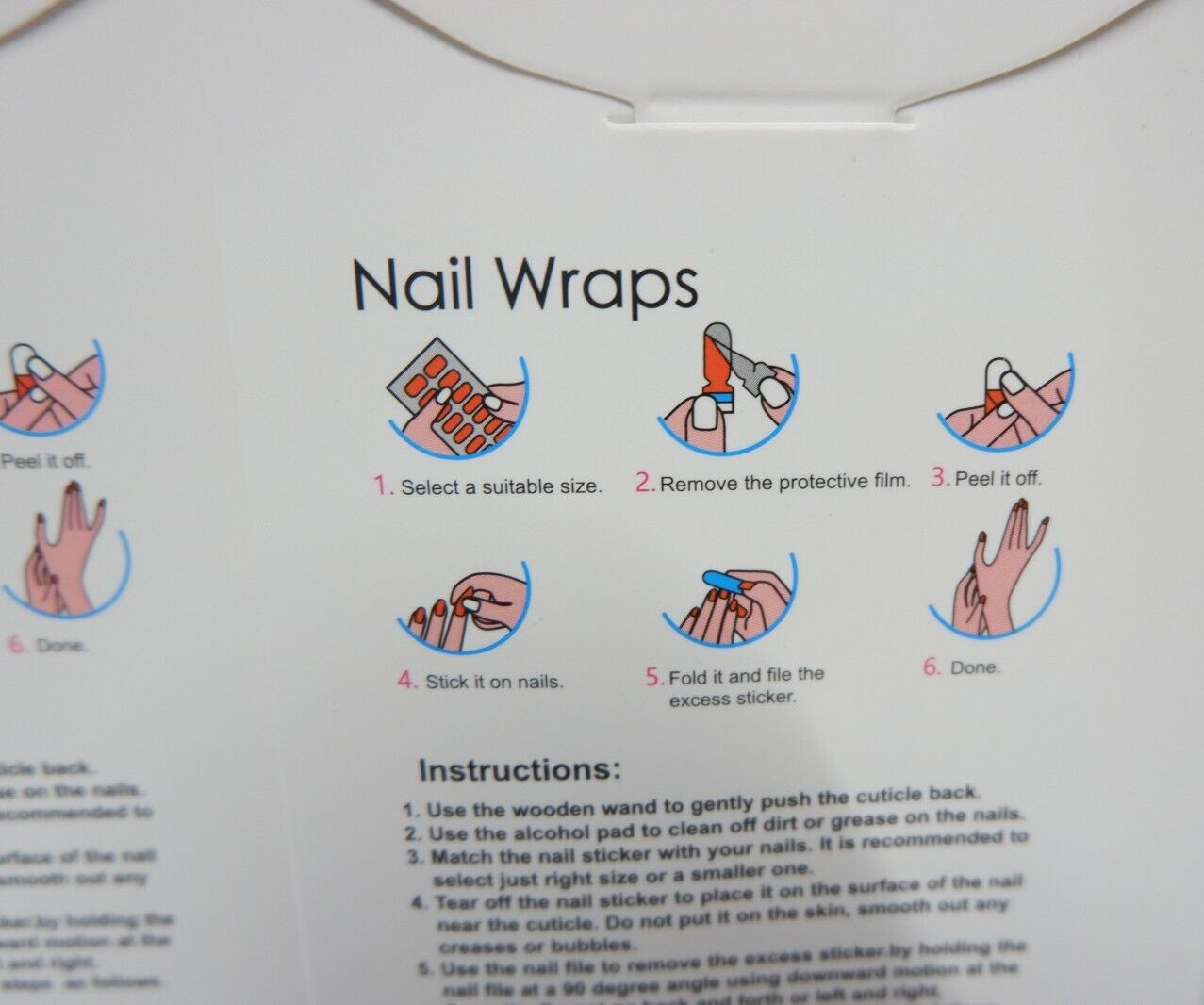 Full size Nail Wraps Stickers Polish Manicure Art Self Stick Decor Strips