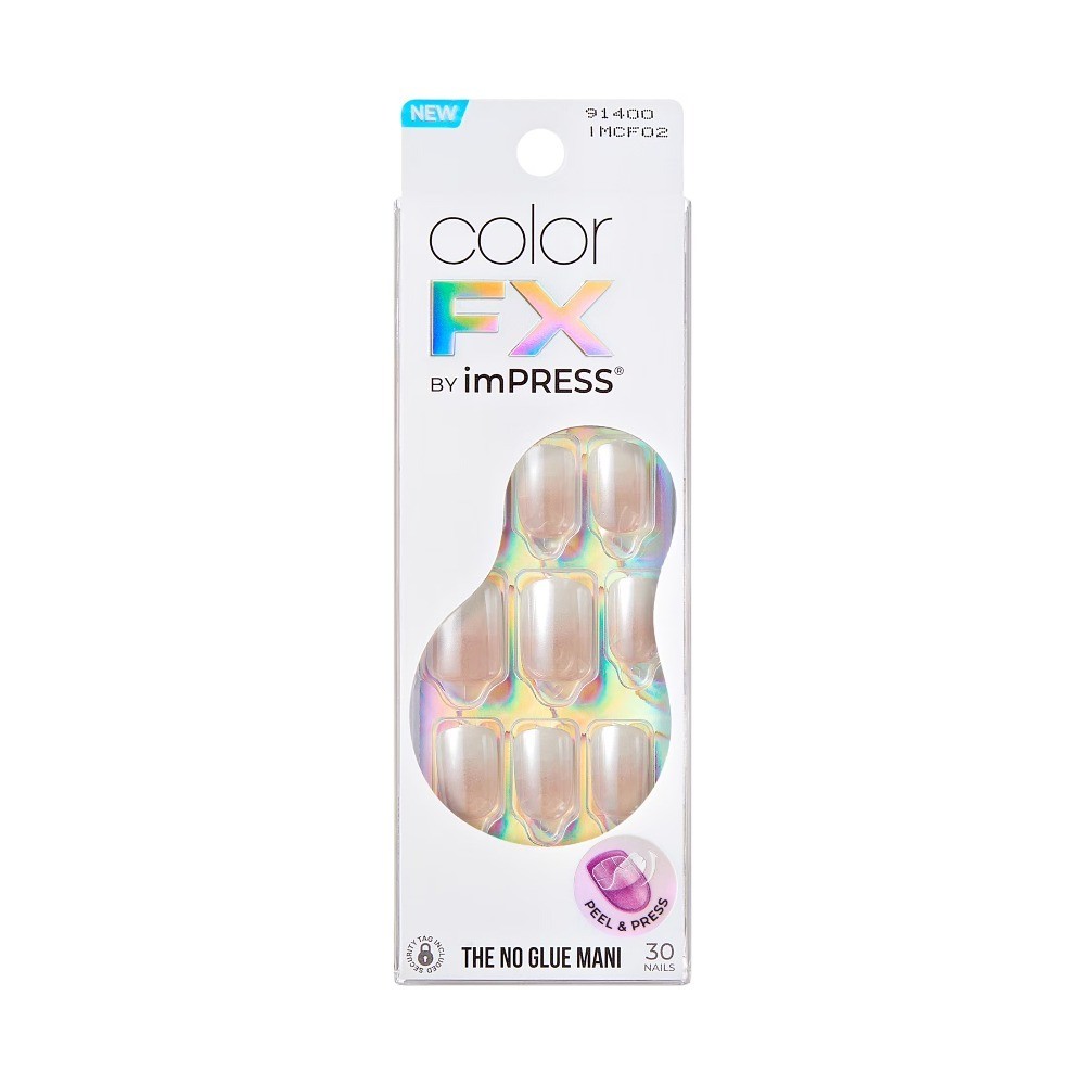 Short Square Oval Press on Nails Pink False Nails 30 Pieces Glue on Artificial