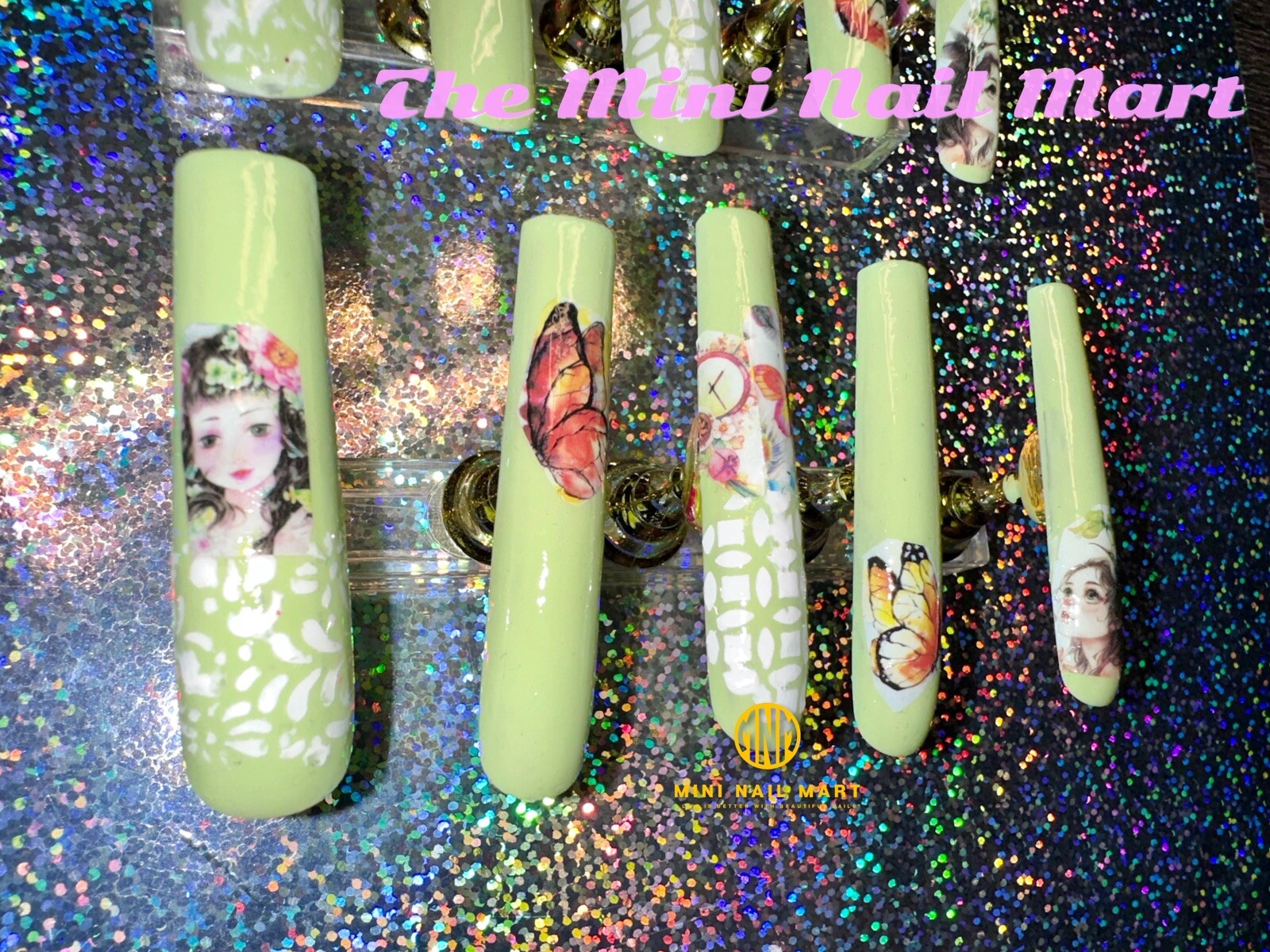 Handmade Custom Press on Nails 3XL Squared