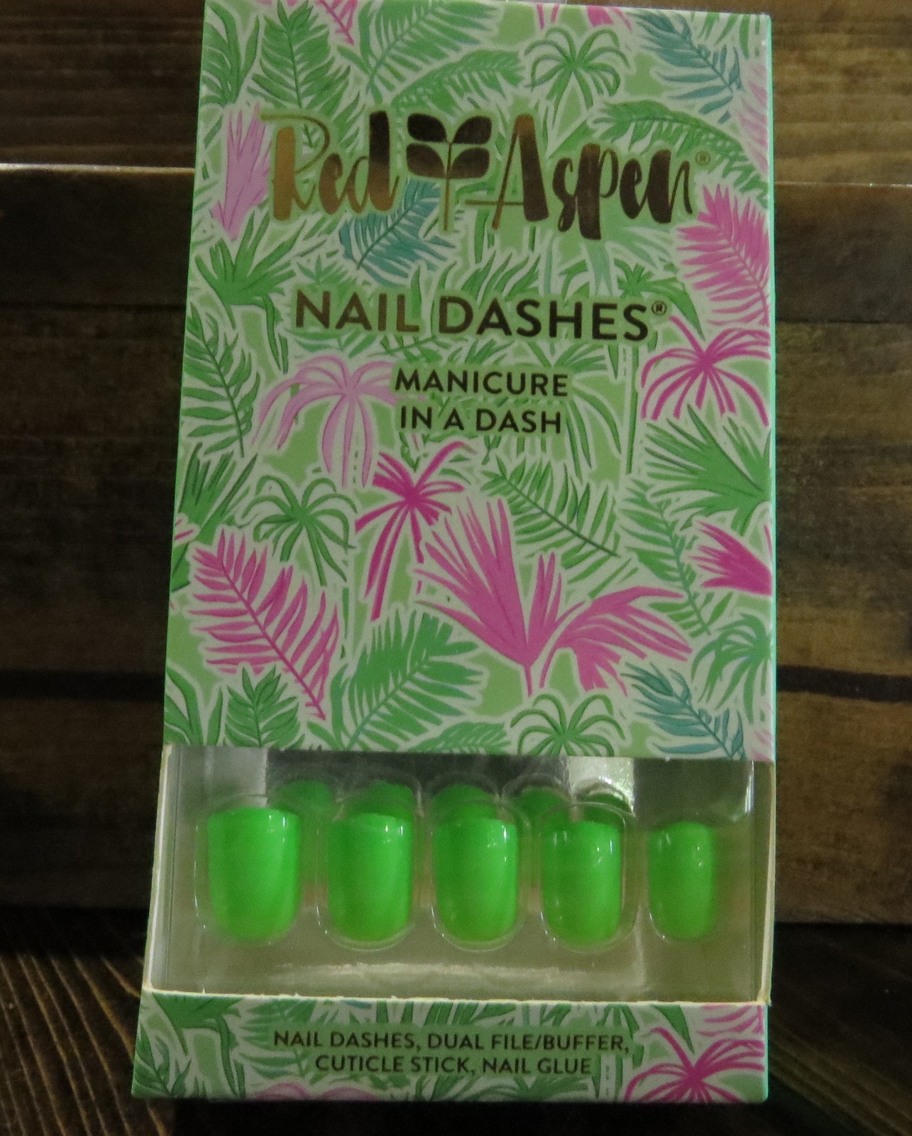 Red Aspen Nail Dashes Resorting to Bliss Press On Nails New