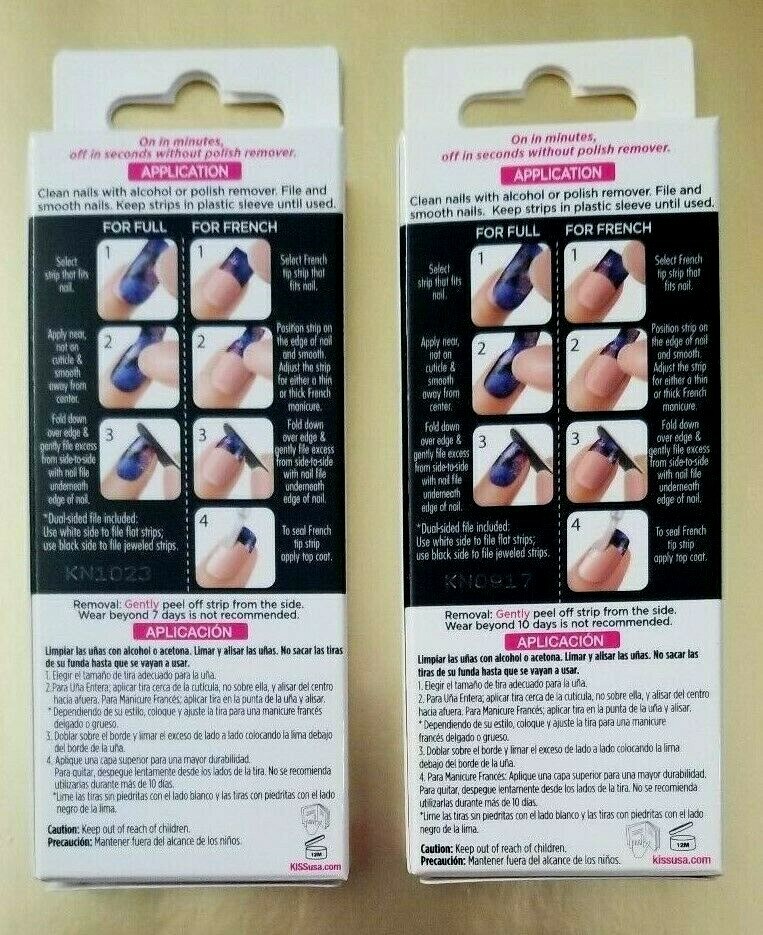 KISS NAIL DRESS Ultimate Nail Fashion 40 Strips each pack CHOOSE YOUR STYLE