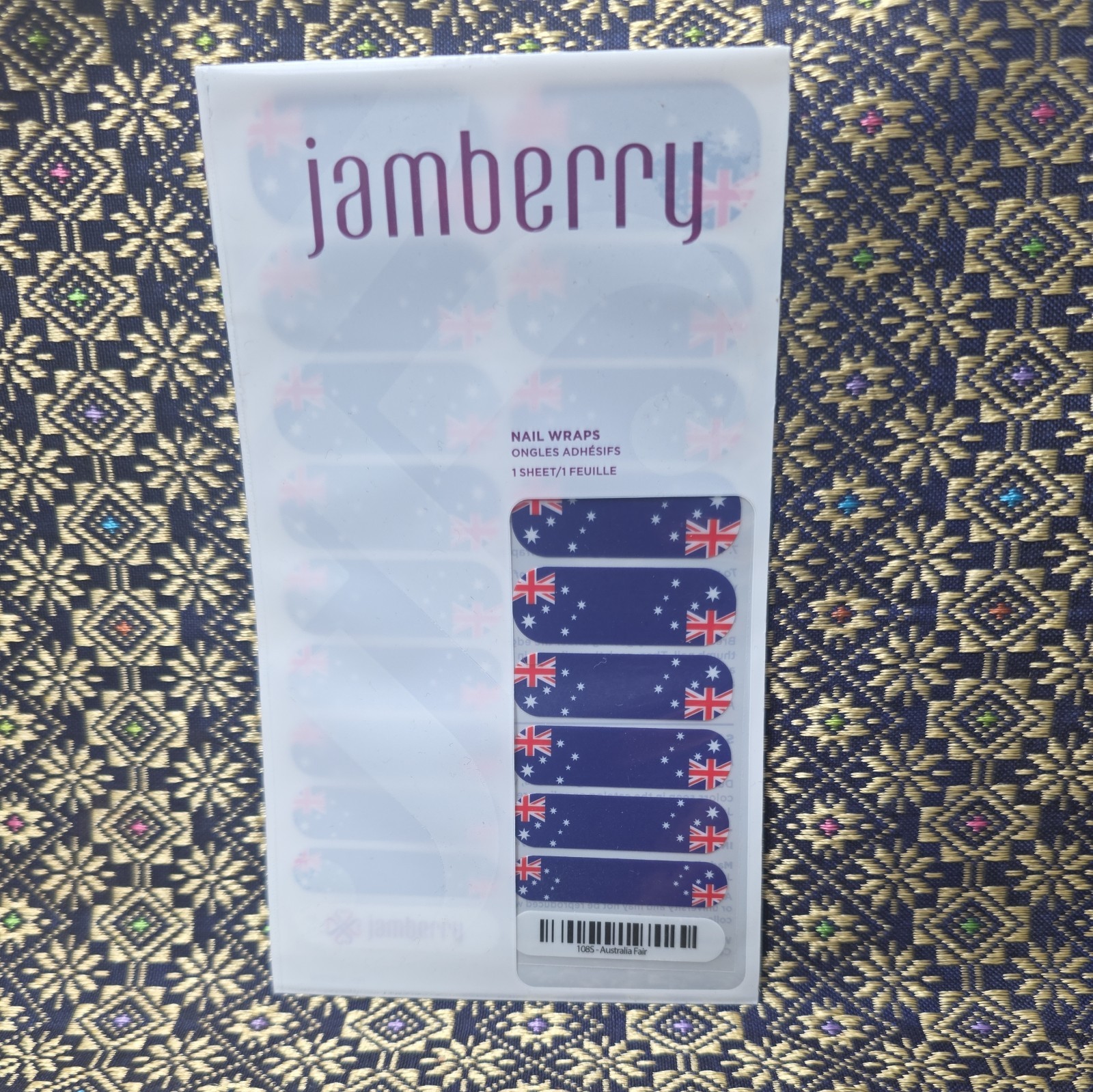 JAMBERRY AUSTRALIA FAIR Full Sheet NAIL WRAP AUSTRALIA DAY AUSTRALIAN FLAG