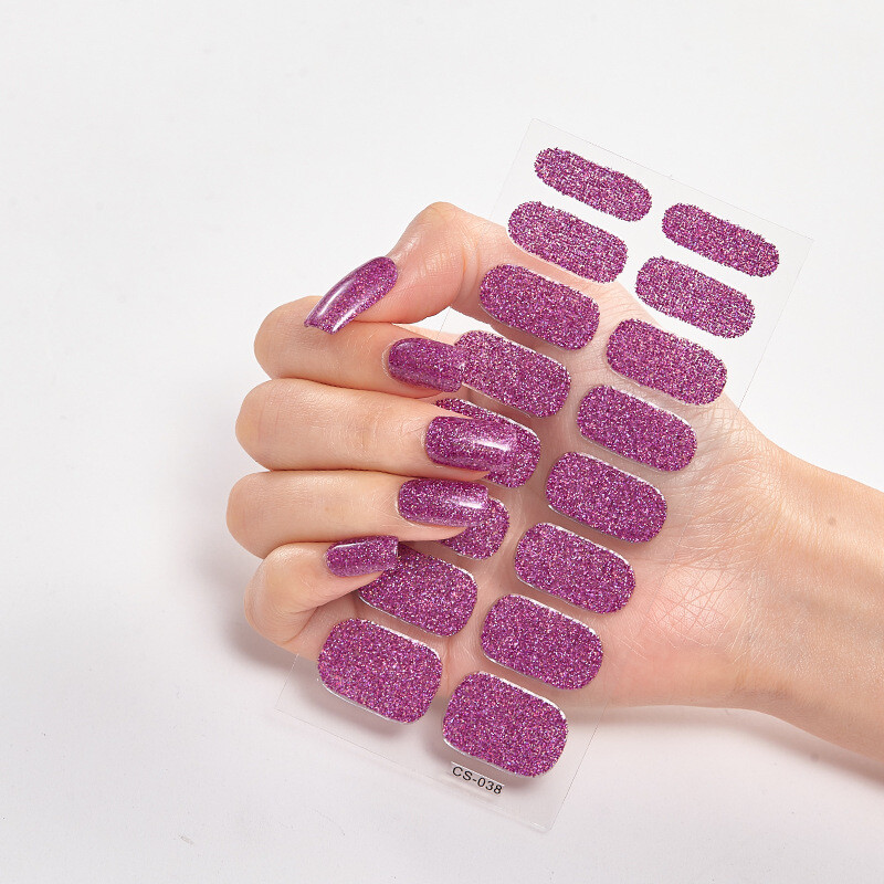 Nail Art Stickers Nail Stickers Scallion Powder Nail Stickers Nail Accessories
