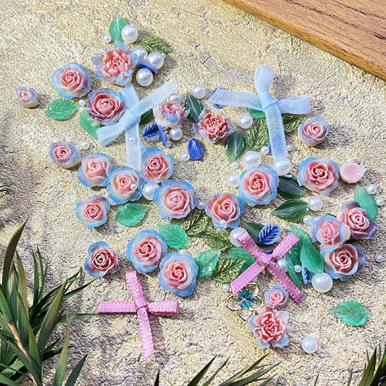 100Pcs Heart Nail Charms Mixed Colors Kawaii Nail Charms 3D Resin Love Hearts Rh