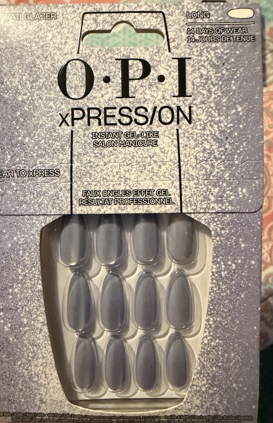 OPI – XPRESS/ON Instant Gel Like Salon Manicure, Long, Trailglazer