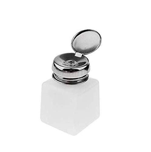DNHCLL 100ML Metal Cap Push Down Empty Bottle Dispenser 1 Count (Pack of 1)