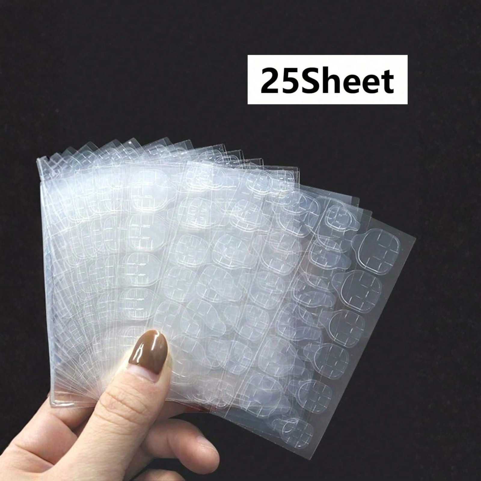 Double-Sided Jelly Nail Glue Tape Gel Stickers For Press-On Nails Adhesive Tabs