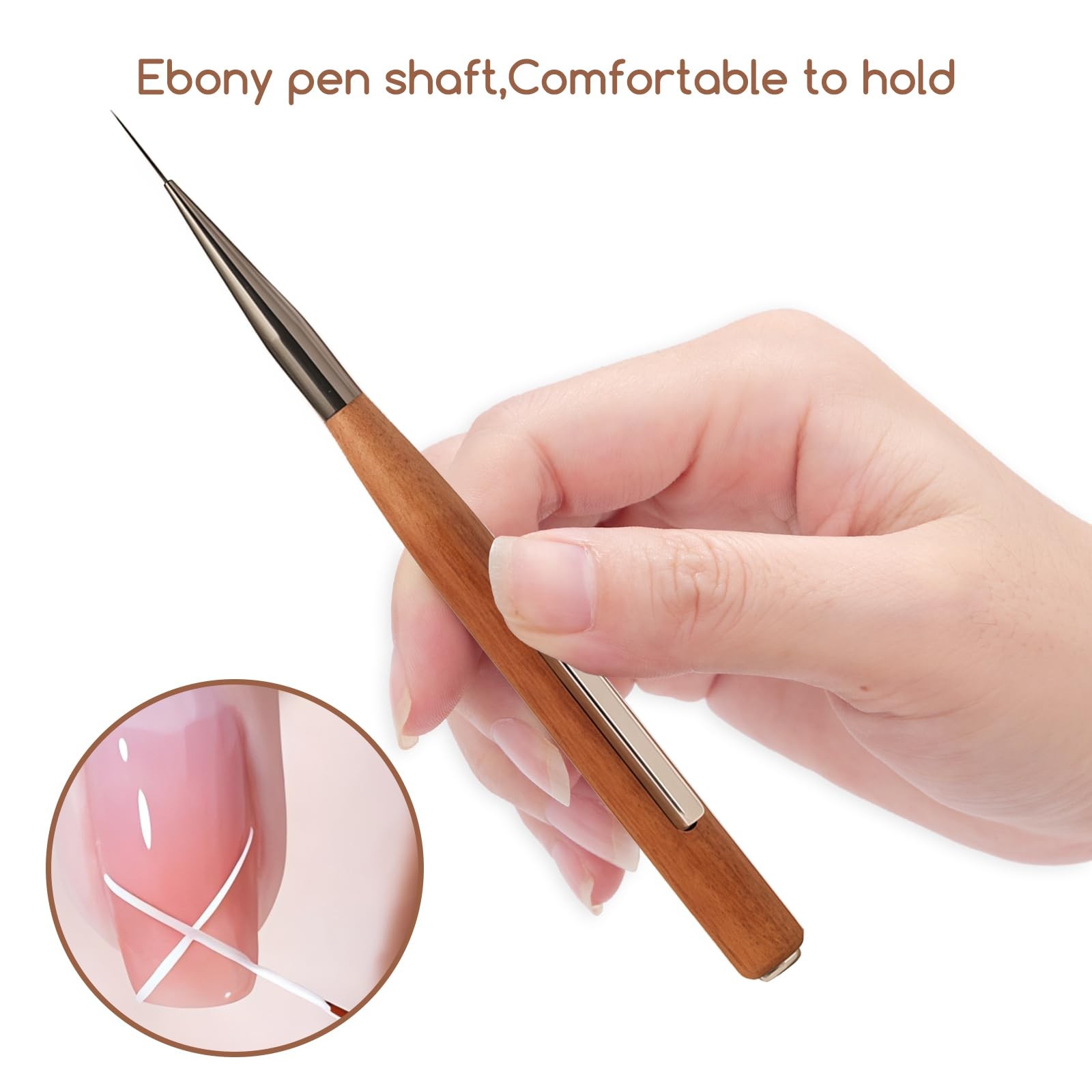 1 Piece 3-in-1 Nail Art Pen, Liner Brush for Fine Detailing and Smooth Lines,…
