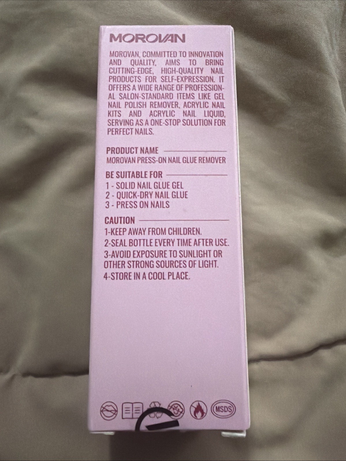 Lot (2) Morovan Press-On Nail Glue Remover 1.01 Fl Oz (a)