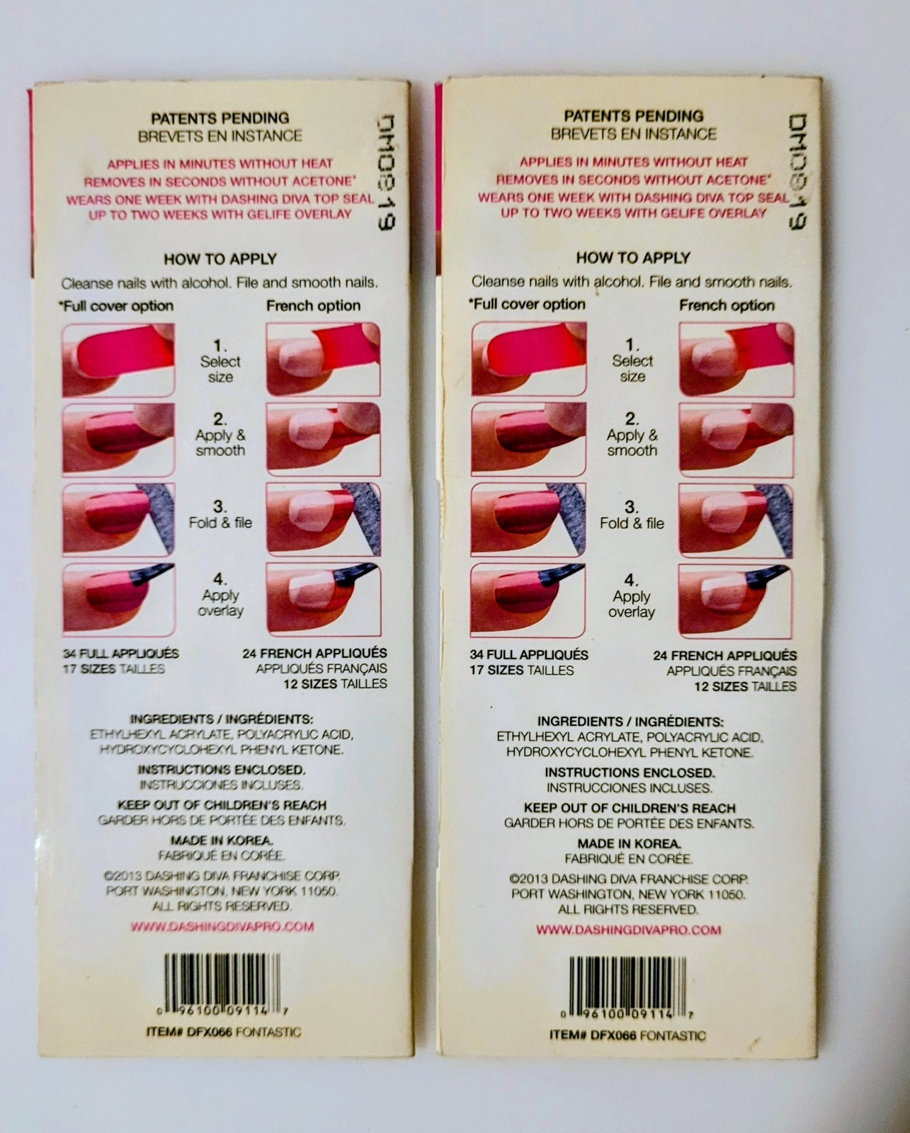 Dashing Diva Design Fx Inspiring Nail Art 116 Appliquès Fingers/Toes FONTASTIC