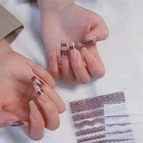 4 Colors Bridal Wedding Nail Art Stickers for Wedding Nail Art Suitable for