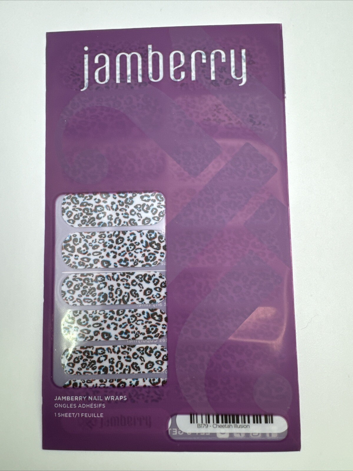 Jamberry Nail Wraps Cheetah Illusion Full Sheet (multicolor Animal print)
