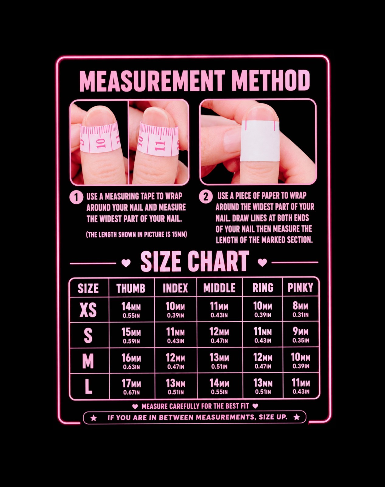 Medium Size Pink Chunky Glitter 3D Floral Nail Set Handmade Square 2.5 Cm Length