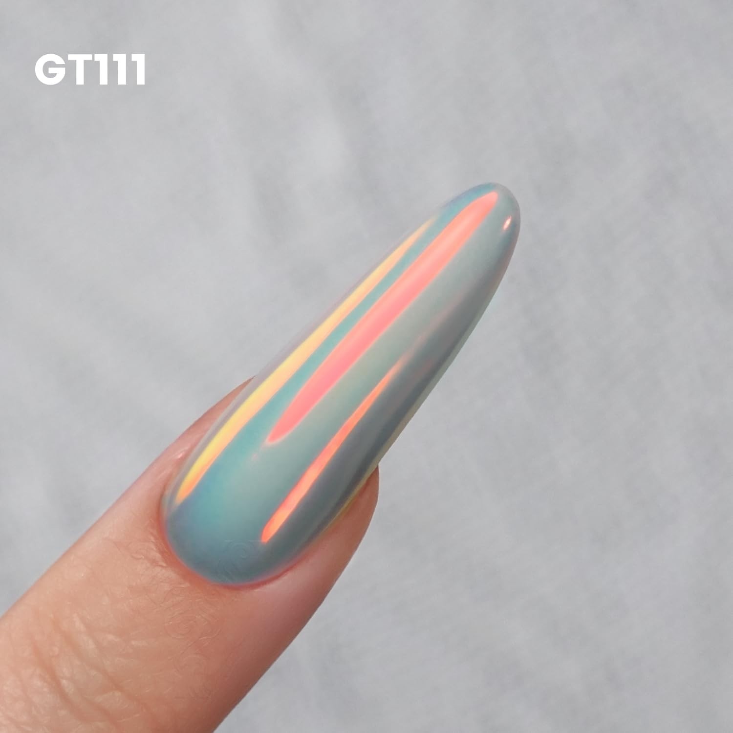 GleamTap Cushion Aurora Nail Powder GT111 Afterglow – Mermaid Chrome Glitter