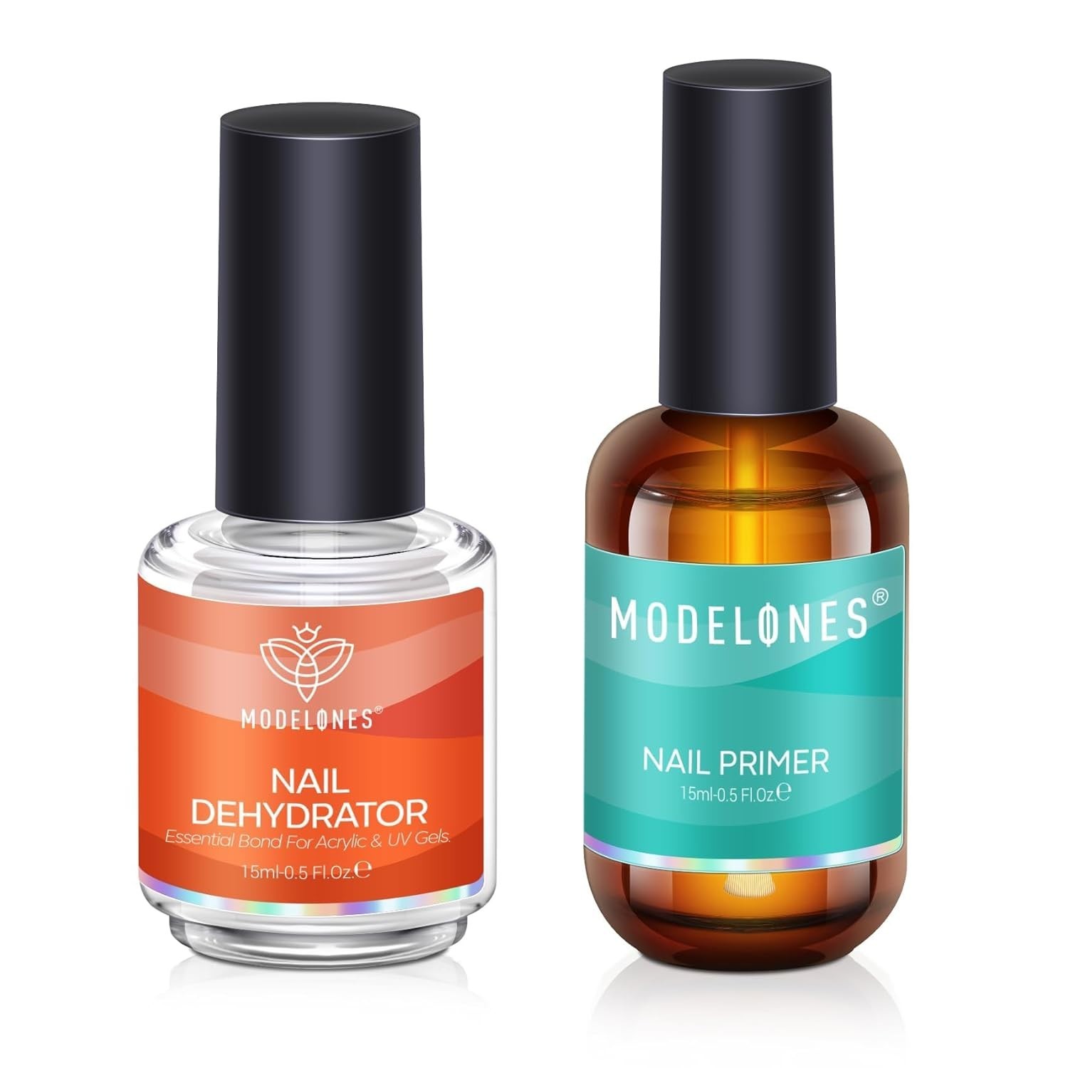 modelones 15 ml Nail Dehydrator and Primer Acid Free Base Coat Natural Prep D…