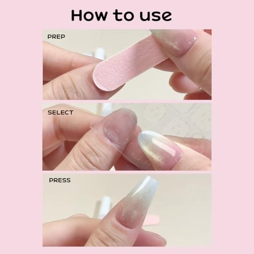 3D Nude Pink Butterfly French Press-On Nails, Almond Medium 14.pink butterfly