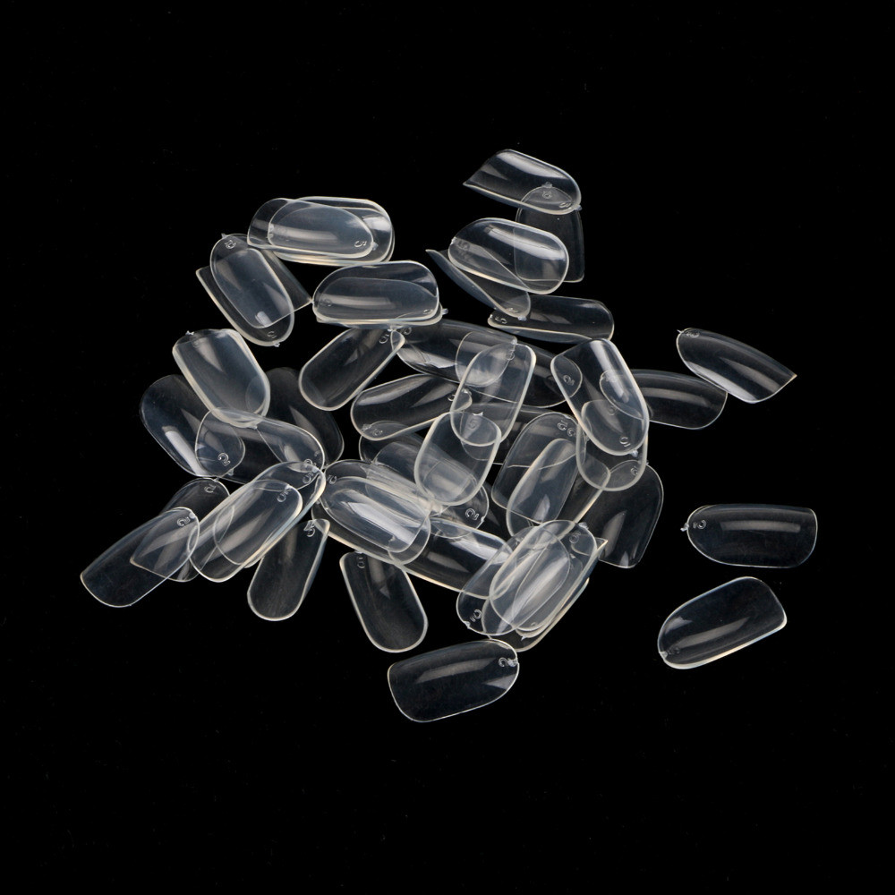 Round head Nail Art Tips Natural False Nails Art Tips Full Cover Manicure 500pcs