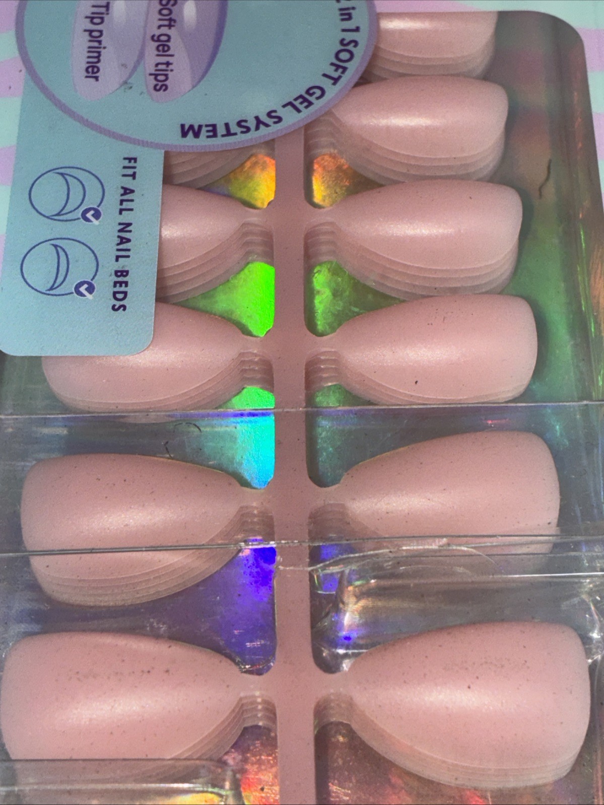 5 New BTARTBOX Press On Nails, Almond, Various Colors See Photos