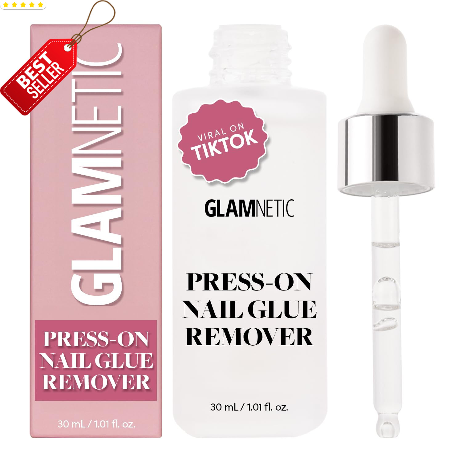 Press On Nail Remover 30ml Odorless No Acetone Gentle Fake Nail Serum – US