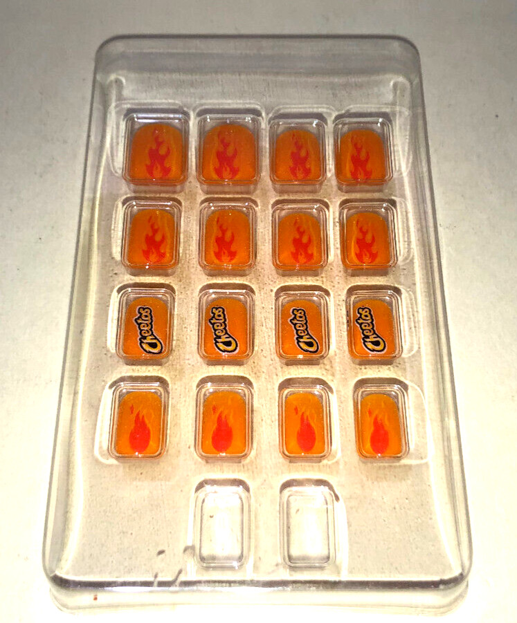 Cheetos Flamin Hot 16 Press On Nails nail set pepsi co NEW orange flames fire