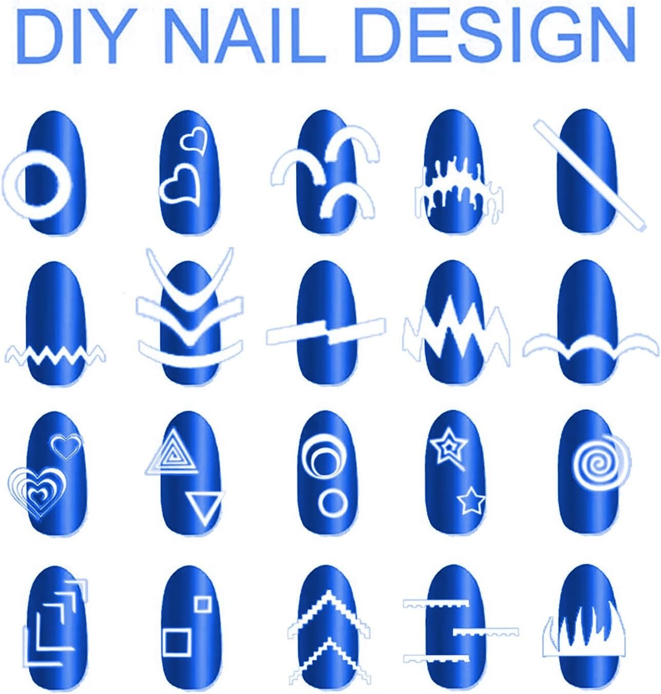 2000 Pieces French Manicure Tip Nail Guides Stickers Nail Art
