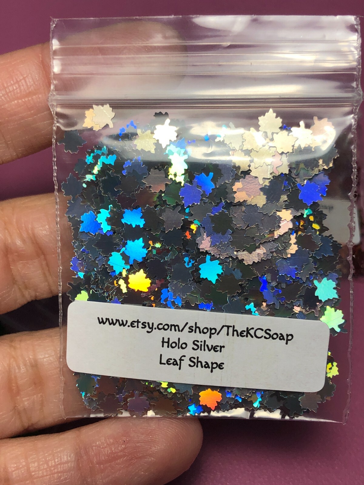 Solvent Resistant Holo Fall Leaf Glitter U Choose Color Nail Art Face Crafts USA
