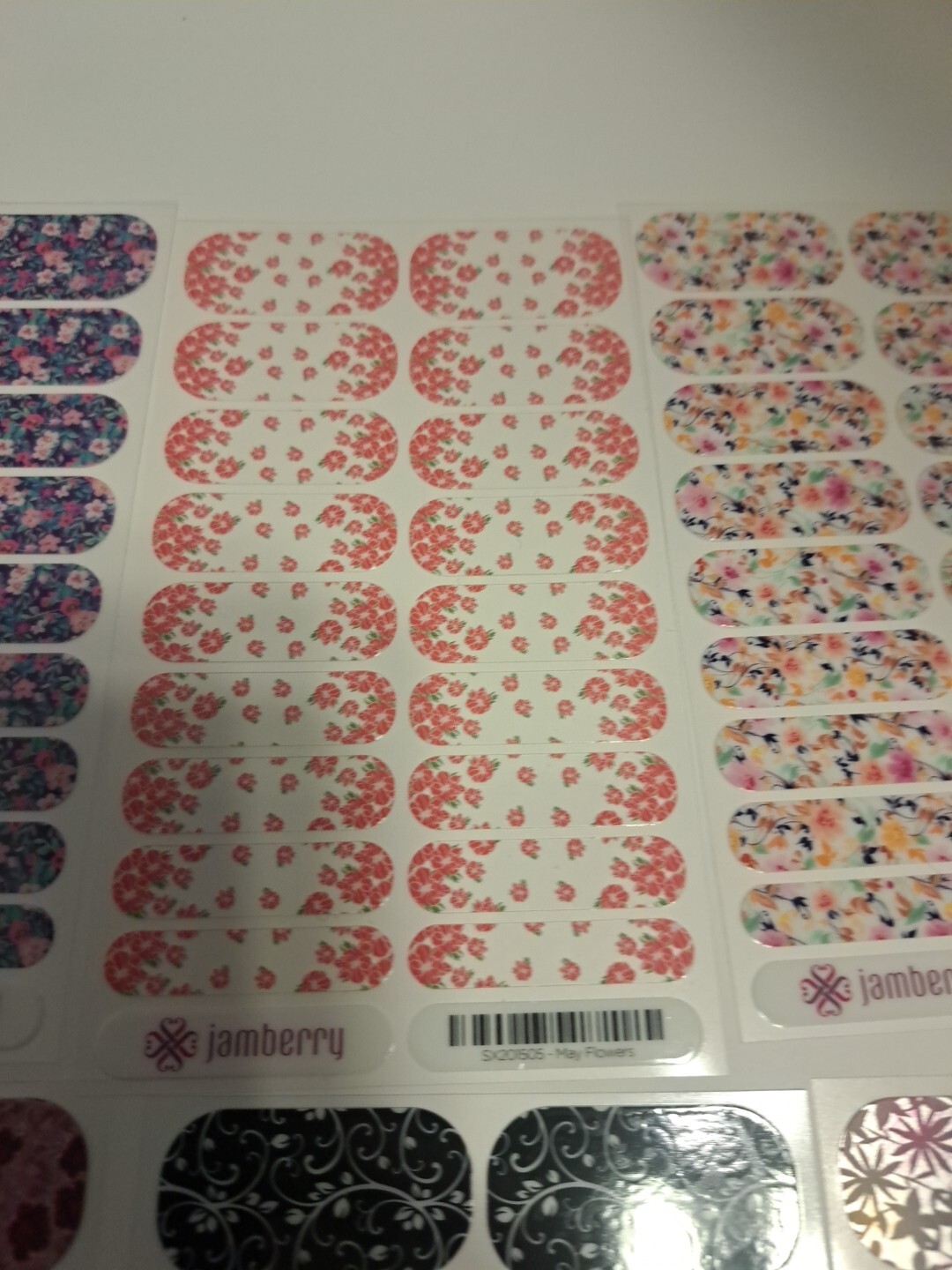 Jamberry Nail Wraps Lot of 10 Full Sheets Spring Florals