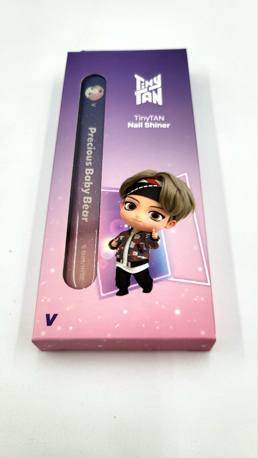 K-POP BTS COLLECTIBLES TINY TAN NAIL SHINER STICK with High Quality Case