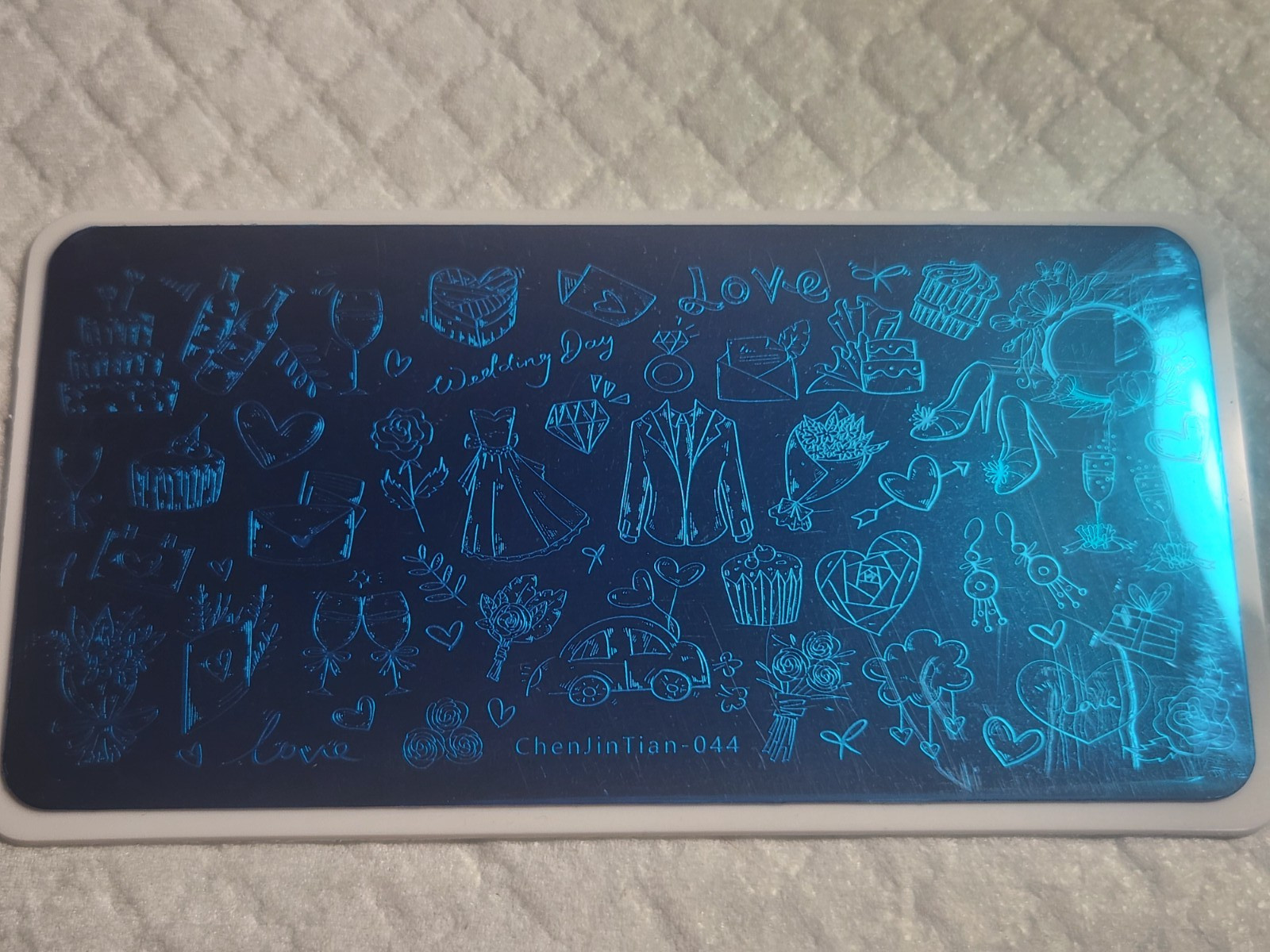 Nail Stamping Plate – Wedding Day CJT-044 – New