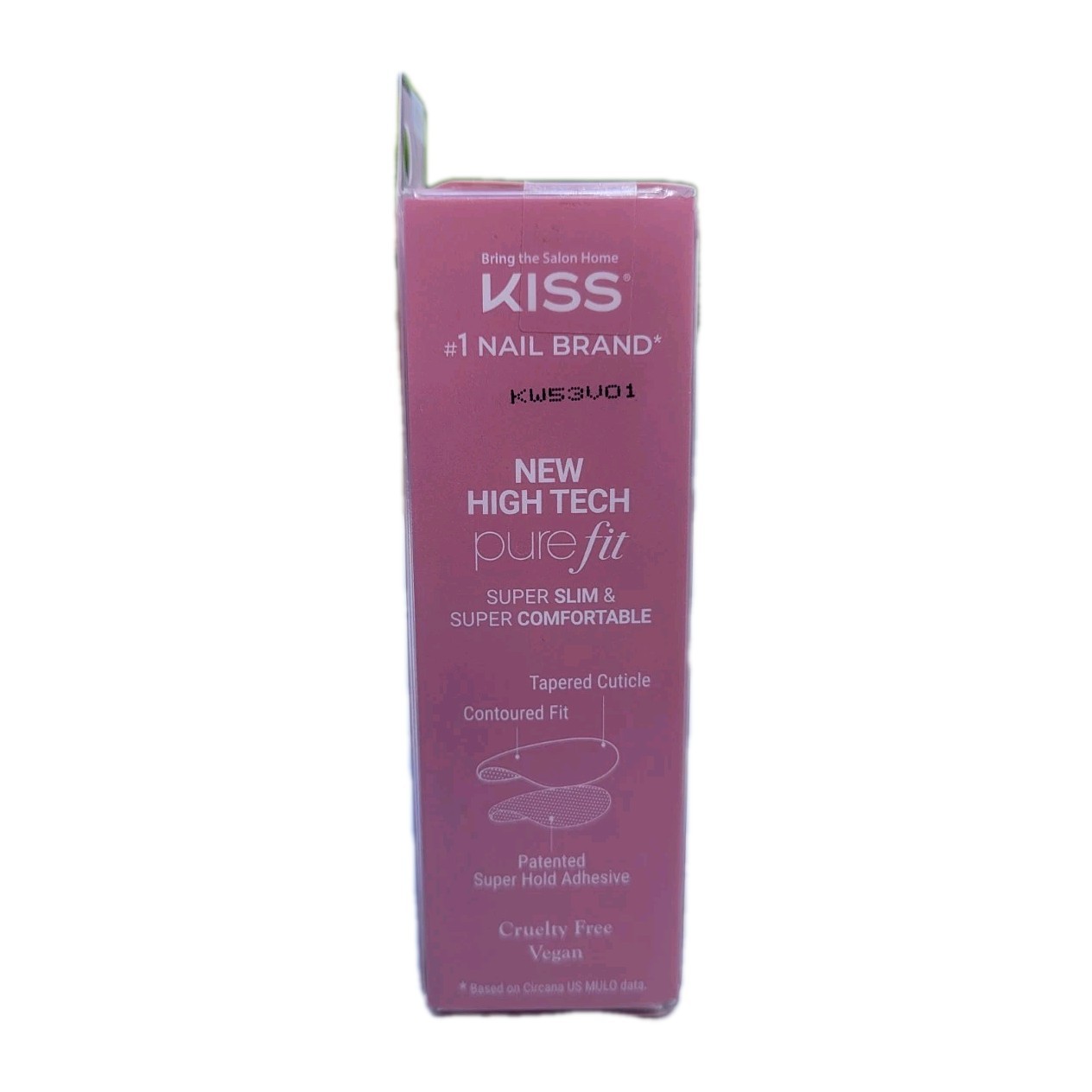 Press On Nails Shiny Glossy Pink Mauve Short Square No Glue Mani By imPRESS