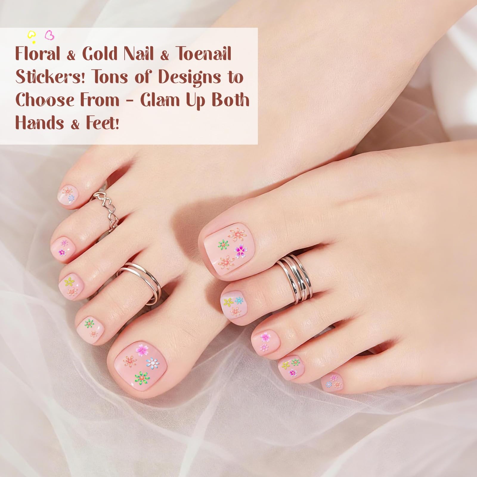 60 Sheets Cute Vibrant Translucent Multi-colors & Luxurious Metallic Golden