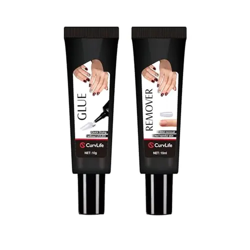 Curvlife 20Ml Nail Glue Remover – Gentle Non-Acetone Formula for Press-On Nails,