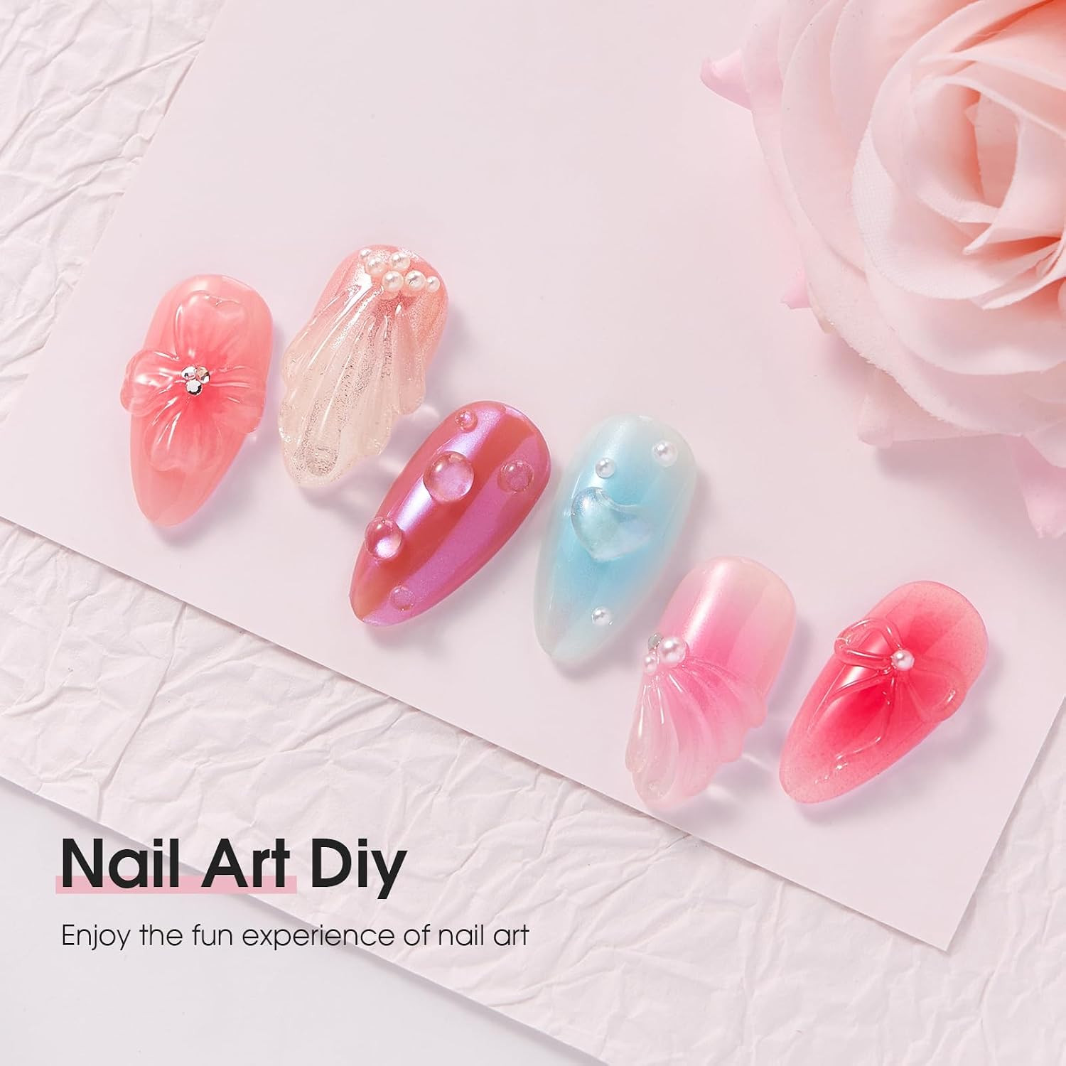 3D Sculpting Gel for Nail Art, Rhinestone Glue for Molding, Sculpture, Decoratio