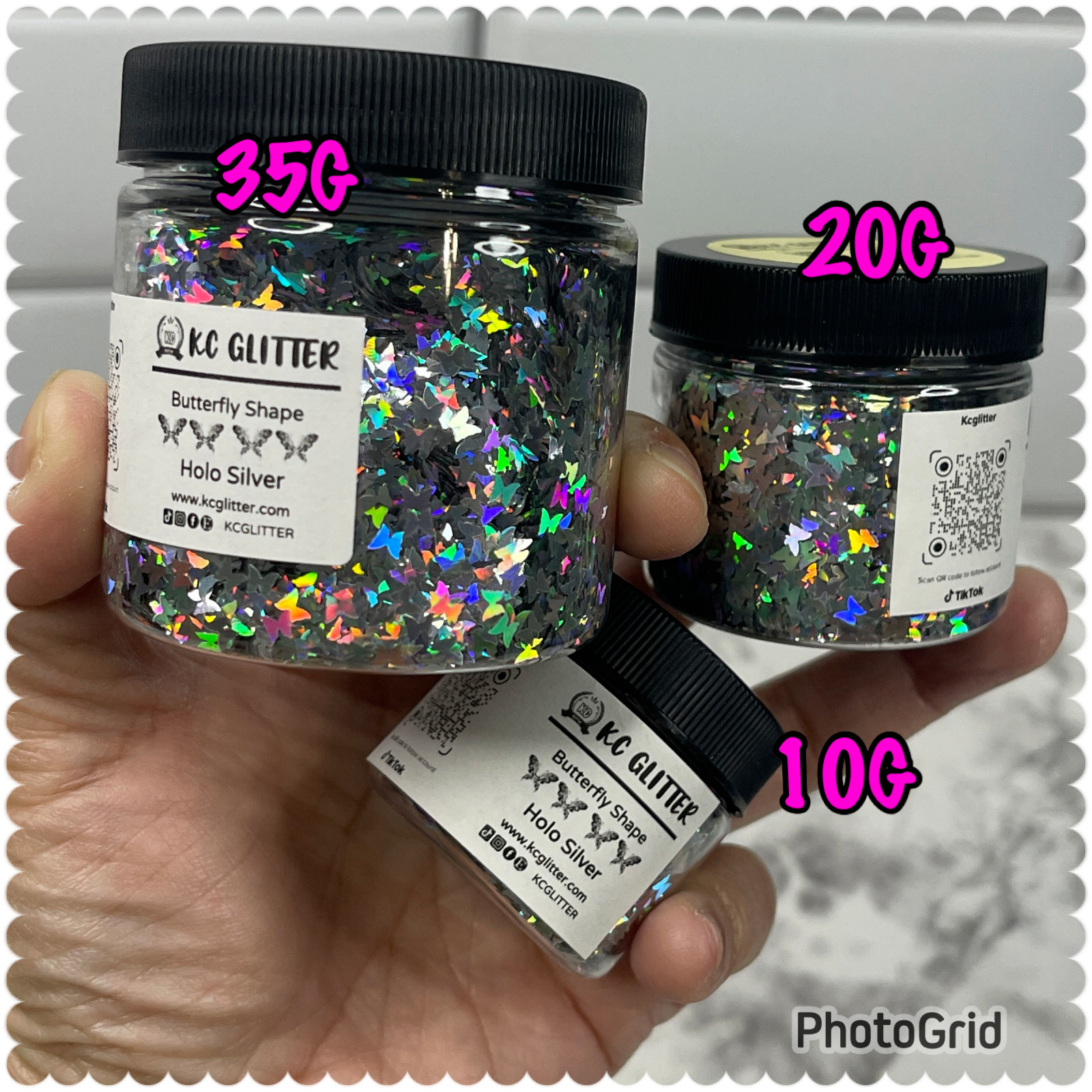 Solvent Resistant BUTTERFLY shape Glitter U Choose Color Nail Art Face Crafts