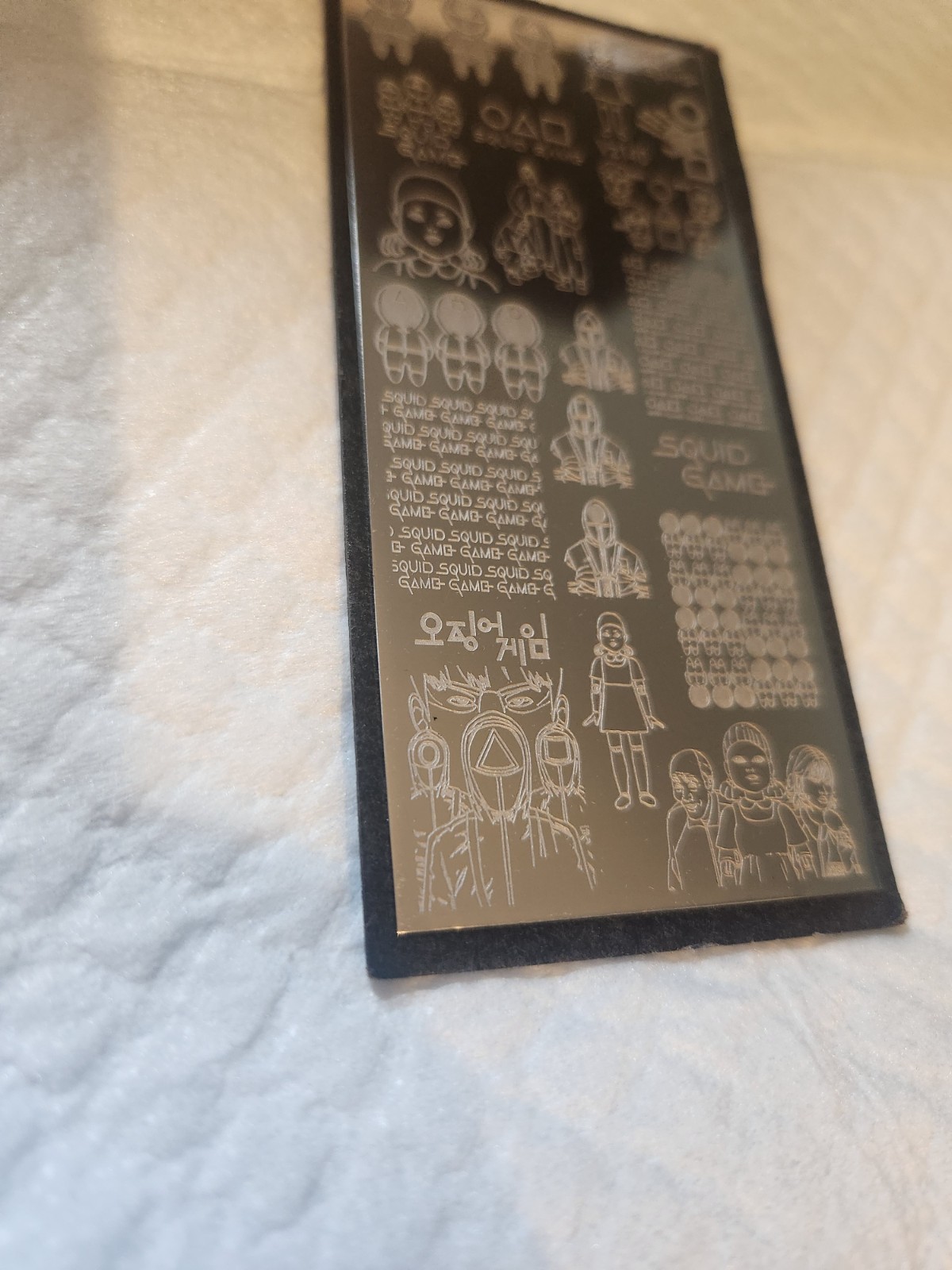 Mundo de Unas Squid Game Nail Stamping Plate