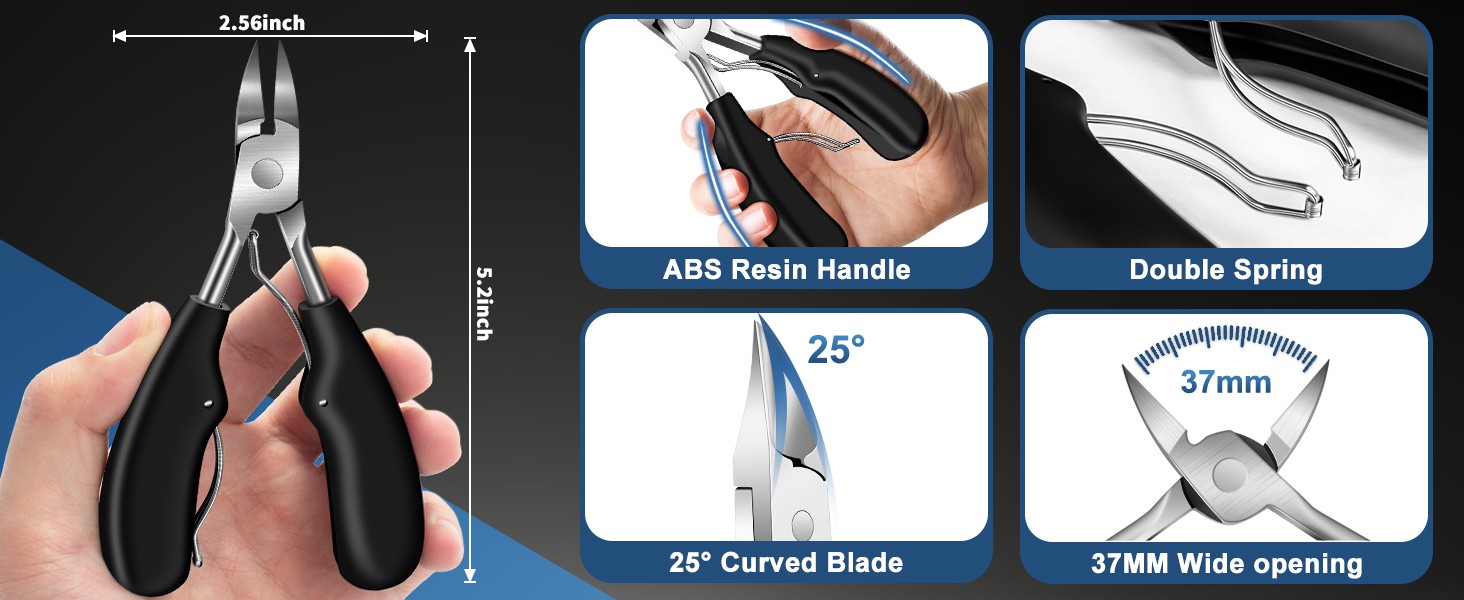 Toenail Clippers for Seniors Thick Toenails, 2026 Large Toe Nail Clippers for