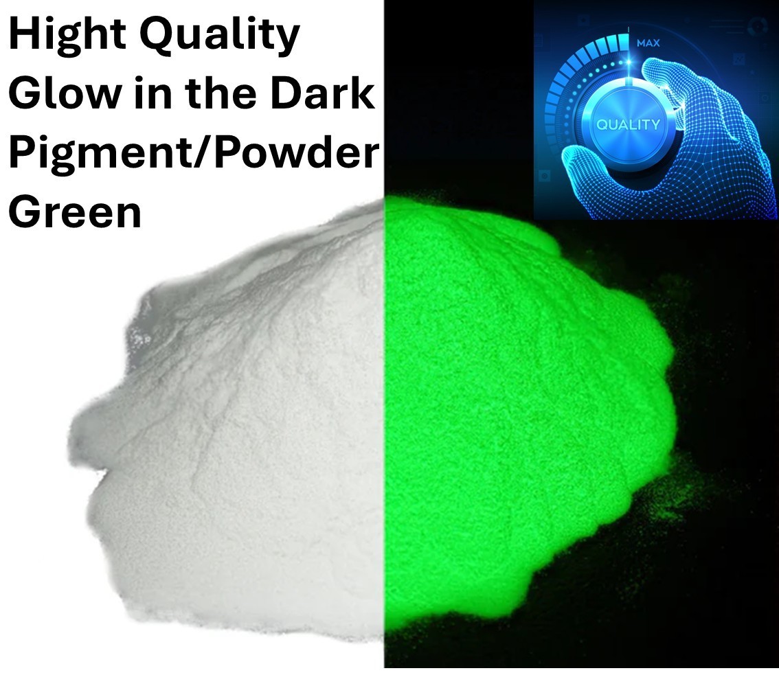 Luminous Glow in the Dark Powder Green for Painting, Resin & Nail Art – 50 GRAMS