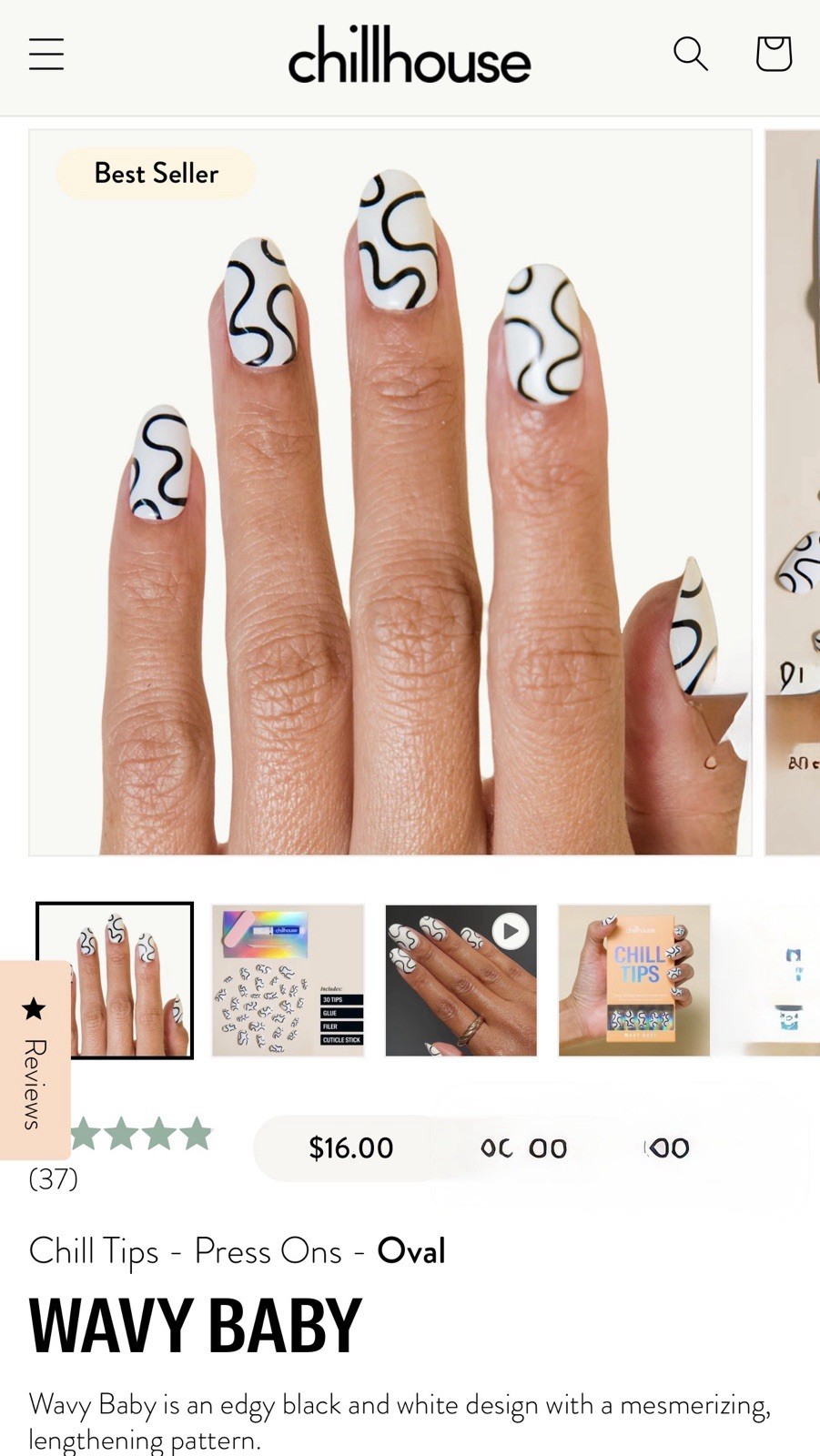 Salon Quality ChillHouse Chill Tips PressOn Nail Set Of 30~Includes Free Gifts❣️