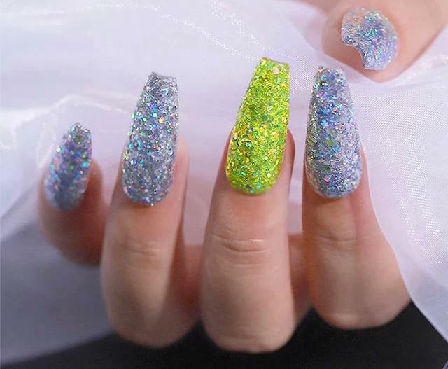 CHUNKY GLITTER MIXED HOLOGRAPHIC MIX Face Body Cosmetic Sequins Sparkly Nail Art