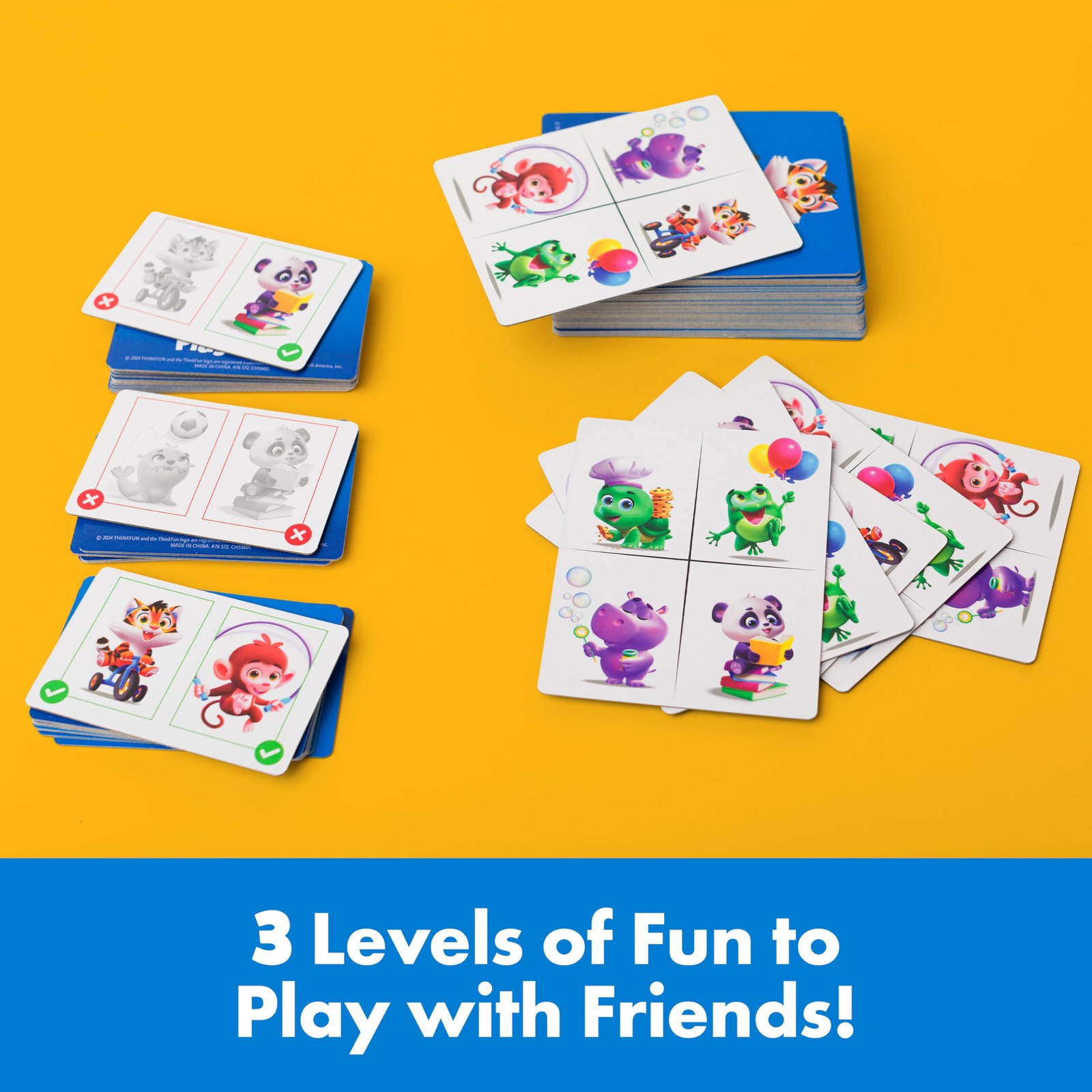 ThinkFun Friends: Play Date – A 3.62 x 2.48 x 0.67 inches, Multicolor
