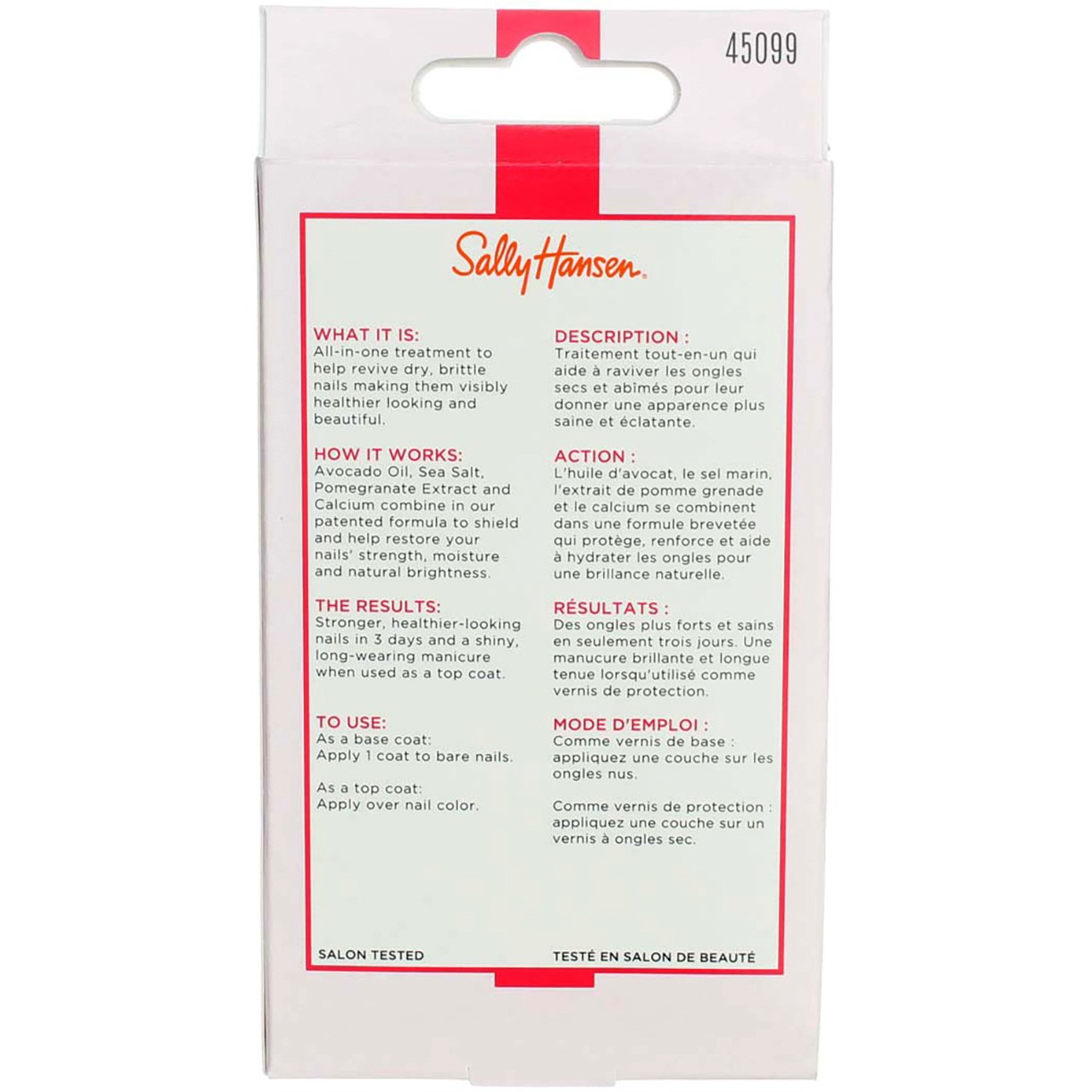 Sally Hansen Complete Care 7-IN-1 Nail Treatment, Clear Transparent, 0.45 fl oz