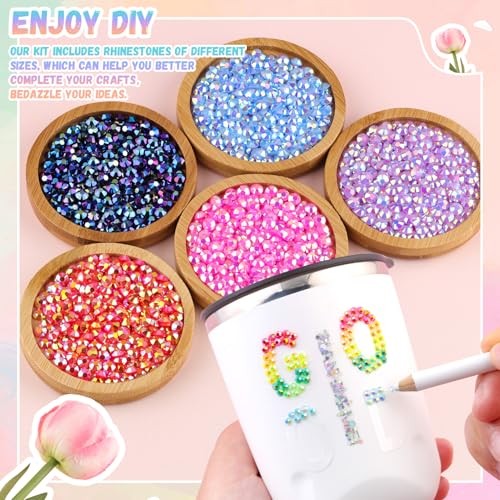 BELLEBOOST 35000Pcs Jelly Large Pack + 3Pcs Glue Jelly Multicolored 3mm