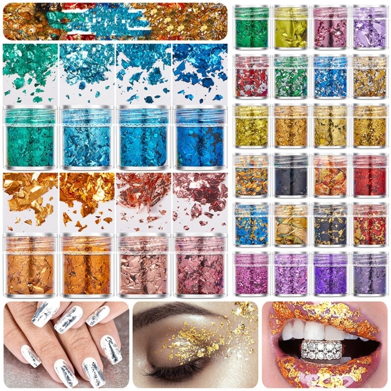 Epoxy Resin Filling Gold Foil Paper Gold Flakes for Decorative Art and