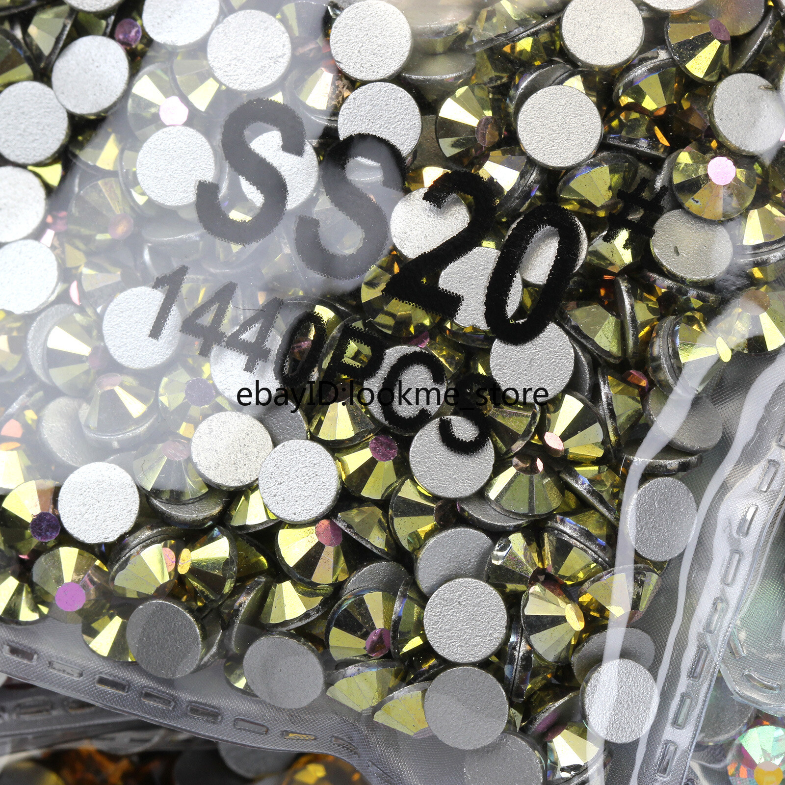 1440pcs 5mm (ss20) Crystal Glass Rhinestones Flatback Gems Nail Art Crafts Decor