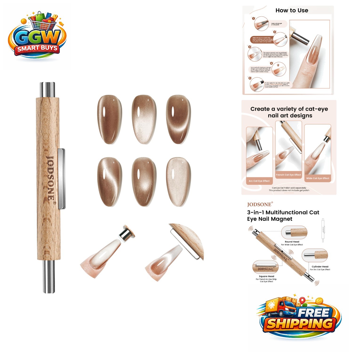 Professional Cat Eye Magnet for Charming Nail Designs – Easy for Beginners