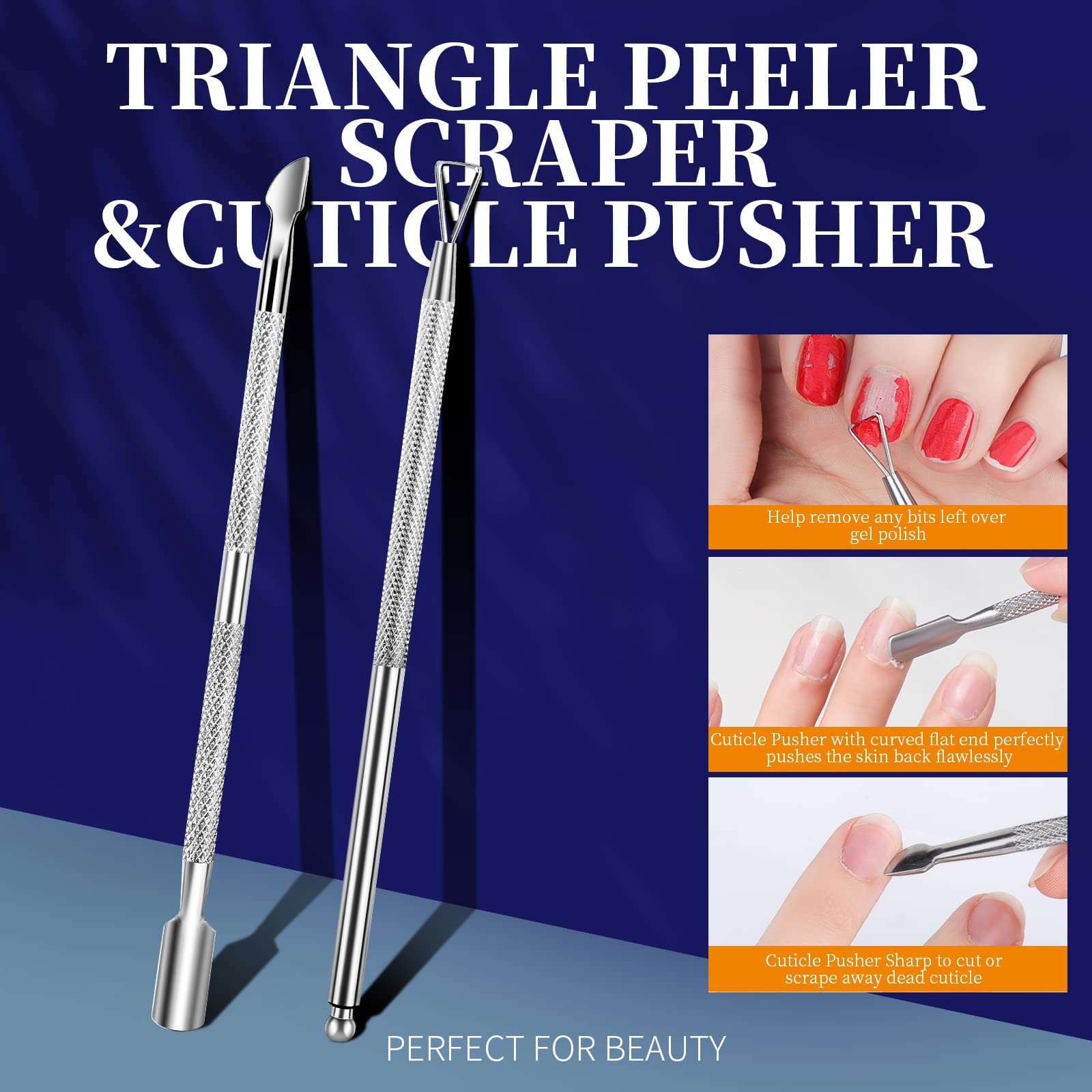 Teenitor Nail Soaking Bowl, Soak Off Gel Polish Orange / Purple / Light Pink