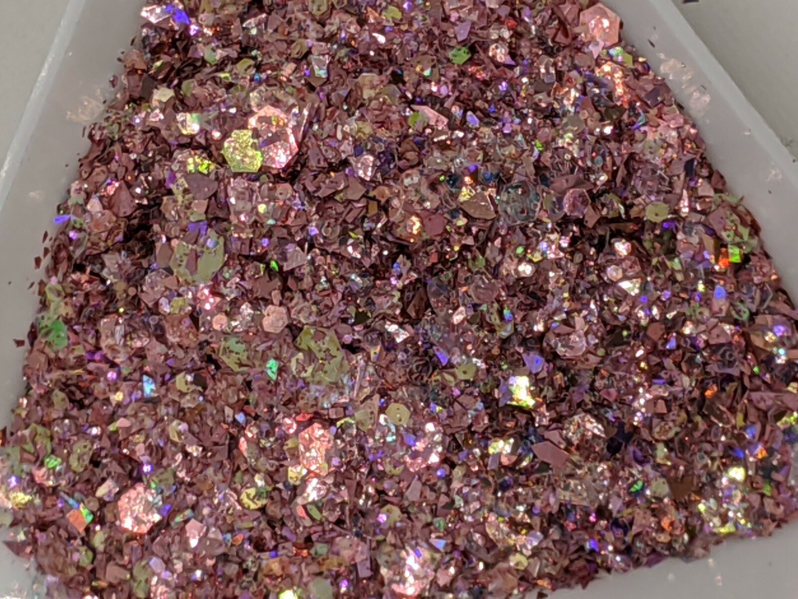 Iridescent & Holographic Glitter Mixes Pink/Blue/Bronze/White Nail Art UK Seller